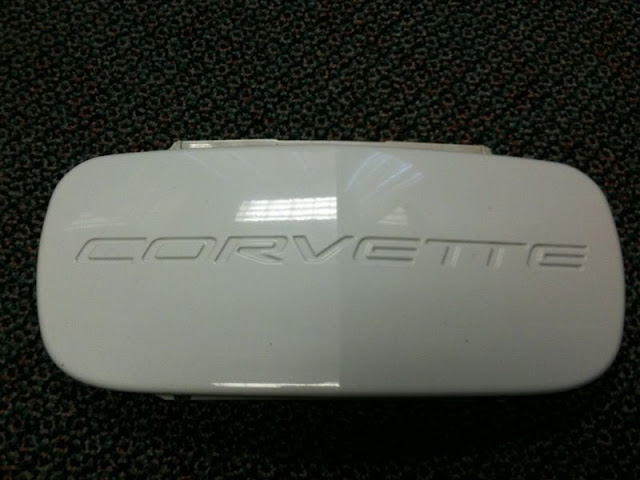 White C5 Front License Plate Cover CorvetteForum Chevrolet